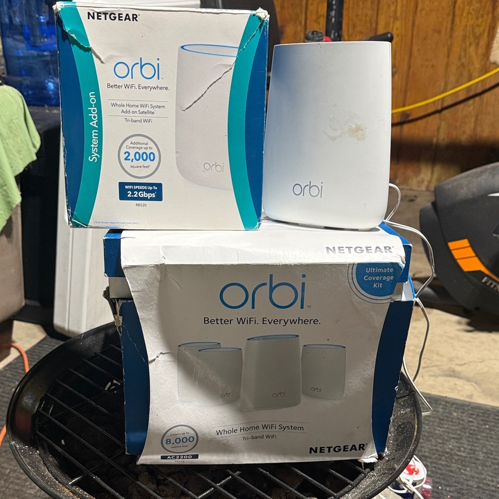 Netgear Orbi WiFi System with White and Blue Design